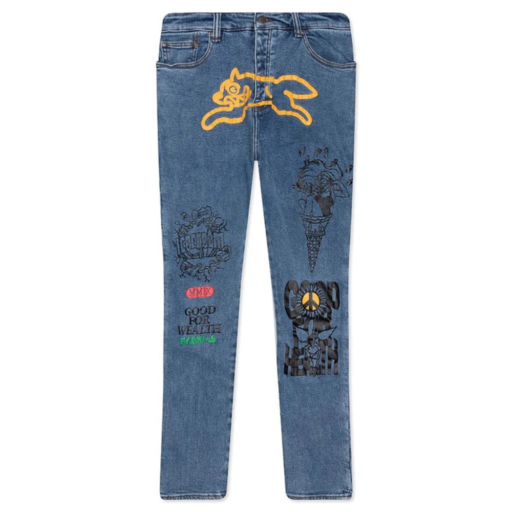BBC ICE CREAM THE SOUND OF MUSIC JEAN COLOR MED WASH BLUE JEAN SIZE: 36
